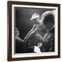 Golfer Byron Nelson Talking to Sportswriters in the Locker Room-Gabriel Benzur-Framed Premium Photographic Print