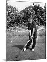 Golfer Claude Harmon Leading with Left Hip as He Hits Ball-J^ R^ Eyerman-Mounted Premium Photographic Print