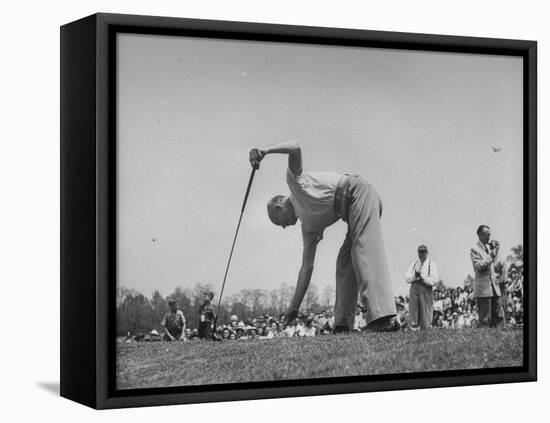 Golfer Dwight D. Eisenhower Playing in the Washington Post Golf Tournament-null-Framed Stretched Canvas