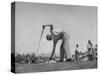 Golfer Dwight D. Eisenhower Playing in the Washington Post Golf Tournament-null-Stretched Canvas