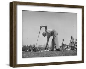 Golfer Dwight D. Eisenhower Playing in the Washington Post Golf Tournament-null-Framed Photographic Print