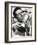 Golfer Gary Player Celebrates Winning the Open Golf Championship by Kissing Trophy-null-Framed Photographic Print