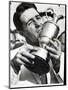 Golfer Gary Player Celebrates Winning the Open Golf Championship by Kissing Trophy-null-Mounted Premium Photographic Print