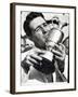 Golfer Gary Player Celebrates Winning the Open Golf Championship by Kissing Trophy-null-Framed Photographic Print