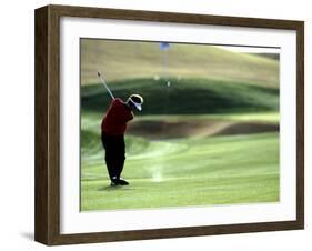 Golfer in Action-null-Framed Photographic Print