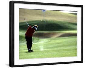 Golfer in Action-null-Framed Photographic Print