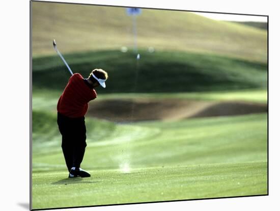 Golfer in Action-null-Mounted Photographic Print