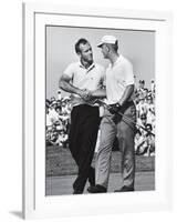 Golfer Jack Nicklaus and Arnold Palmer During National Open Tournament-John Dominis-Framed Premium Photographic Print