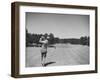 Golfer Jimmy Hines in Action During a Tournament-null-Framed Photographic Print