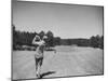 Golfer Jimmy Hines in Action During a Tournament-null-Mounted Photographic Print