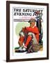 "Golfer Kept Waiting," Saturday Evening Post Cover, September 12, 1931-John E. Sheridan-Framed Giclee Print