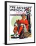 "Golfer Kept Waiting," Saturday Evening Post Cover, September 12, 1931-John E. Sheridan-Framed Giclee Print