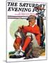 "Golfer Kept Waiting," Saturday Evening Post Cover, September 12, 1931-John E. Sheridan-Mounted Giclee Print