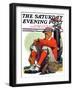 "Golfer Kept Waiting," Saturday Evening Post Cover, September 12, 1931-John E. Sheridan-Framed Giclee Print