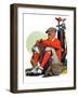 "Golfer Kept Waiting,"September 12, 1931-John E. Sheridan-Framed Giclee Print