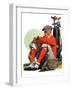 "Golfer Kept Waiting,"September 12, 1931-John E. Sheridan-Framed Giclee Print