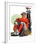 "Golfer Kept Waiting,"September 12, 1931-John E. Sheridan-Framed Giclee Print