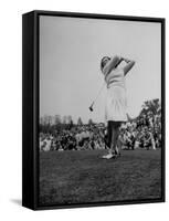 Golfer Mildred "Babe" Didrickson Playing in the Washington Post Golf Tournament-Martha Holmes-Framed Stretched Canvas