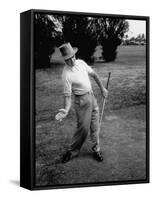 Golfer Sam Snead Demonstrating Sweep of Right Hand in Ben Hogan's Golf Stroke-J^ R^ Eyerman-Framed Stretched Canvas