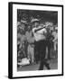 Golfer Sam Snead Playing in US Open Tourment-null-Framed Photographic Print