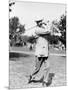 Golfer Ted Ray Swinging a Club Photograph-Lantern Press-Mounted Art Print