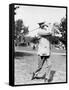 Golfer Ted Ray Swinging a Club Photograph-Lantern Press-Framed Stretched Canvas