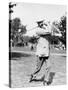 Golfer Ted Ray Swinging a Club Photograph-Lantern Press-Stretched Canvas