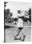 Golfer Ted Ray Swinging a Club Photograph-Lantern Press-Stretched Canvas