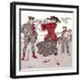 Golfer Watches Grimly as His Female Partner Plays a Winning Stroke-Touraine-Framed Photographic Print