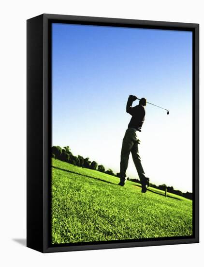 Golfer-null-Framed Stretched Canvas