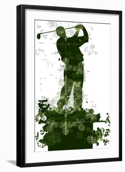 Golfer-Teofilo Olivieri-Framed Giclee Print