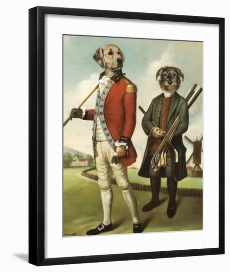 Golfers from the North-Thierry Poncelet-Framed Premium Giclee Print