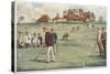 Golfers Golfing at the Royal Sydney Golf Club Links-Percy F.s. Spence-Stretched Canvas