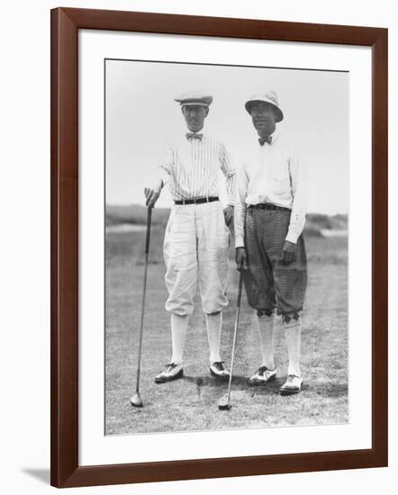 Golfers Mcdonald Smith and Walter Hagan, at Inwood, Long Island, on July 11, 1923-null-Framed Photo