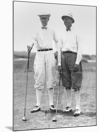 Golfers Mcdonald Smith and Walter Hagan, at Inwood, Long Island, on July 11, 1923-null-Mounted Photo