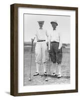 Golfers Mcdonald Smith and Walter Hagan, at Inwood, Long Island, on July 11, 1923-null-Framed Photo