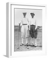 Golfers Mcdonald Smith and Walter Hagan, at Inwood, Long Island, on July 11, 1923-null-Framed Photo