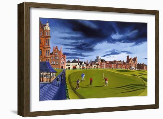 Golfers on 18 at 9-Mark Ulriksen-Framed Art Print