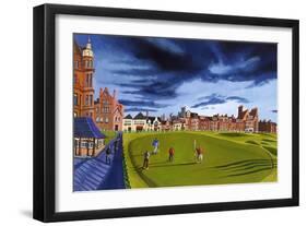 Golfers on 18 at 9-Mark Ulriksen-Framed Art Print