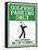 Golfers Parking Only Sign Sports Poster-null-Framed Stretched Canvas