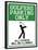 Golfers Parking Only Sign Sports Poster-null-Framed Poster