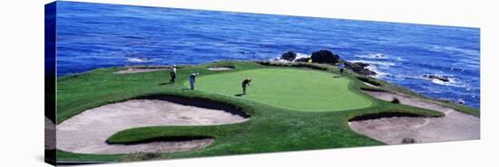 Golfers Pebble Beach, California, USA-null-Stretched Canvas