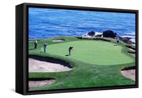 Golfers Pebble Beach, California, USA-null-Framed Stretched Canvas