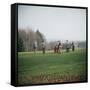 Golfers Playing on Golf Course-Walker Evans-Framed Stretched Canvas