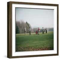 Golfers Playing on Golf Course-Walker Evans-Framed Photographic Print