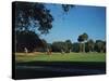 Golfers Playing on Golf Course-Walker Evans-Stretched Canvas