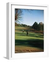 Golfers Playing on the Pinehurst No. 2 Championship Golf Course-null-Framed Photographic Print