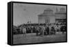 Golfers Putting at St. Andrews-null-Framed Stretched Canvas