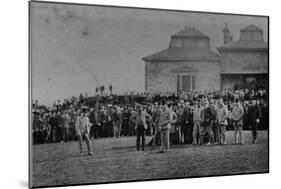 Golfers Putting at St. Andrews-null-Mounted Photographic Print