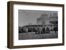 Golfers Putting at St. Andrews-null-Framed Photographic Print